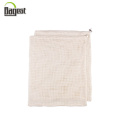 Eco Friendly Portable Natural Organic Cotton Mesh Produce Washable Bag for Grocery